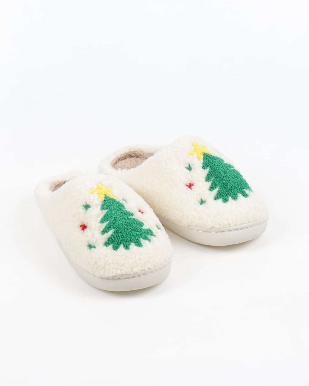 Women's Christmas Reindeer Plush Slippers – Cozy Soft Fleece Indoor House Shoes