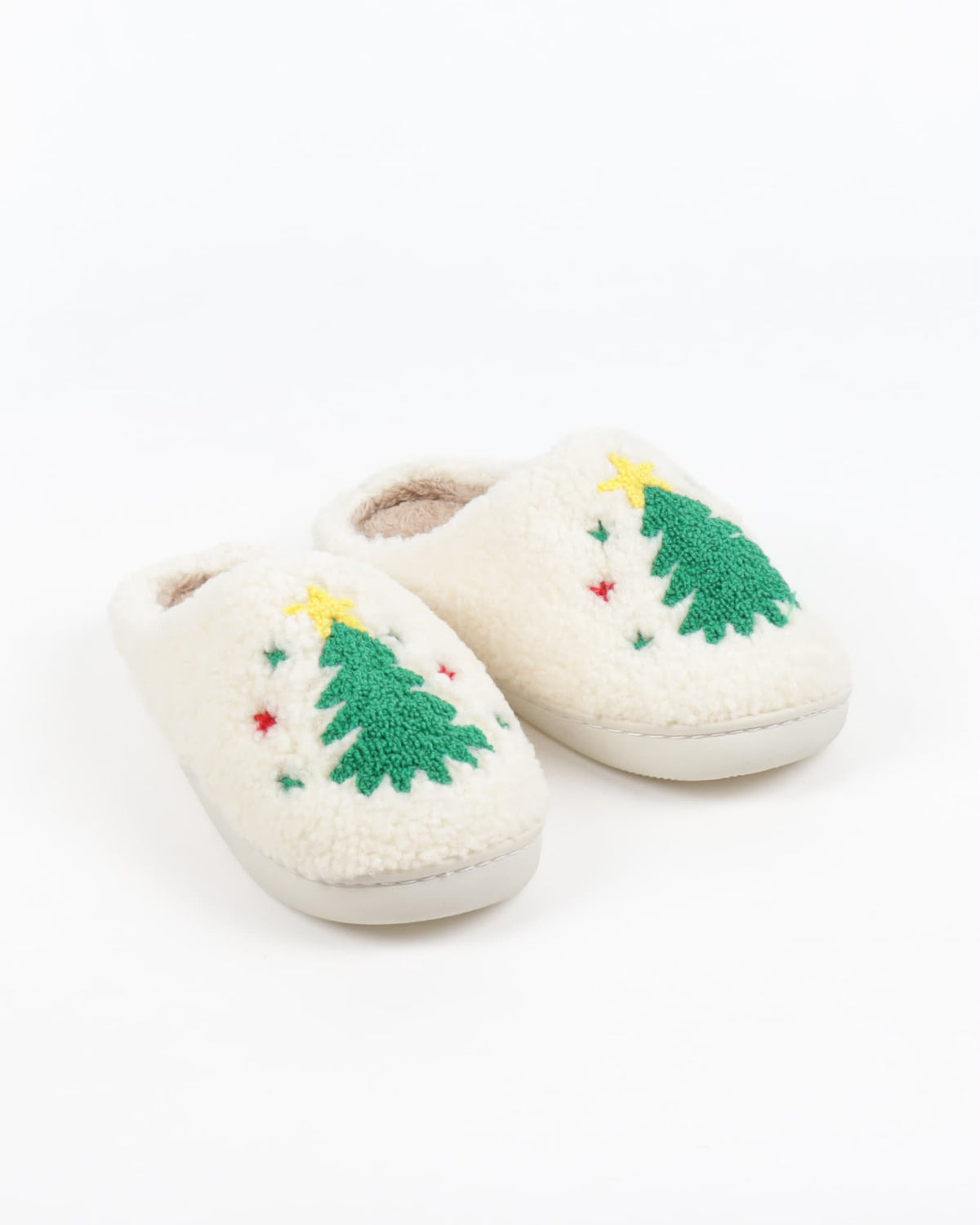Women's Christmas Reindeer Plush Slippers – Cozy Soft Fleece Indoor House Shoes